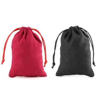 

1pc Suede Dice Bag D&D Flannelette Bag Tarot Card Jewelry Drawstring Storage Bag