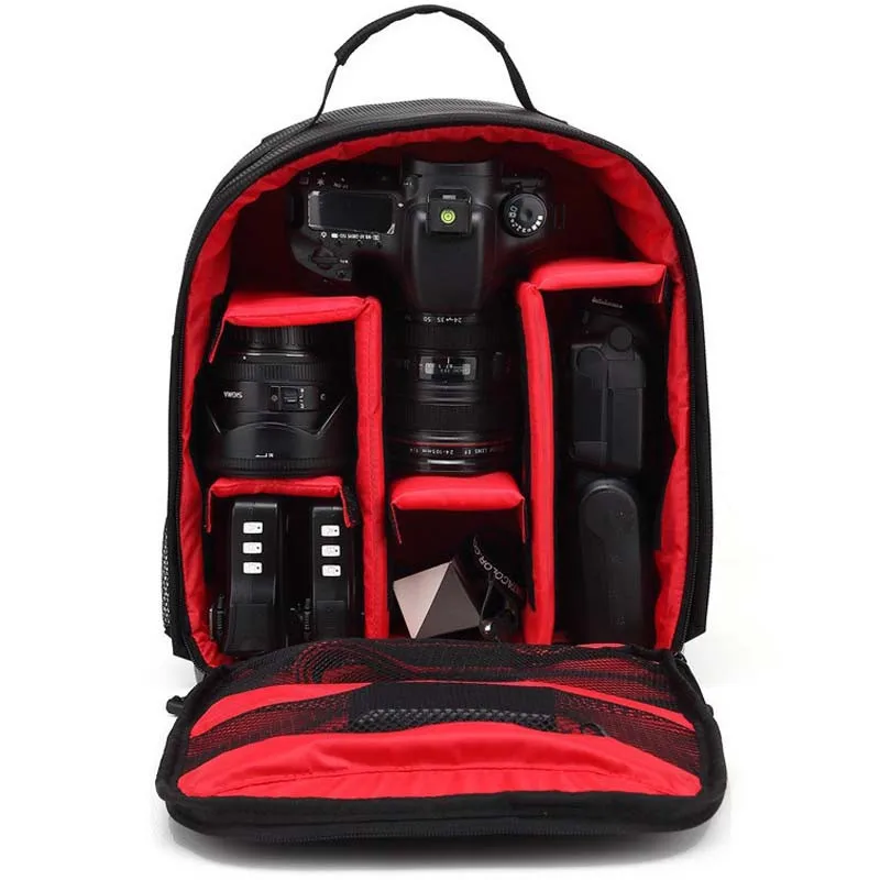 Высокое качество видео фото цифровая камера плечи PE мягкий рюкзак водонепроницаемый ударопрочный Сумка Чехол штатив w/дождевик TG
