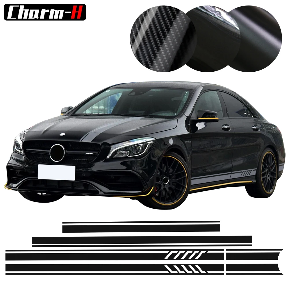 Наклейки для верхней крыши боковые полосы наклейки Mercedes Benz W117 C117 X117 CLA45 AMG
