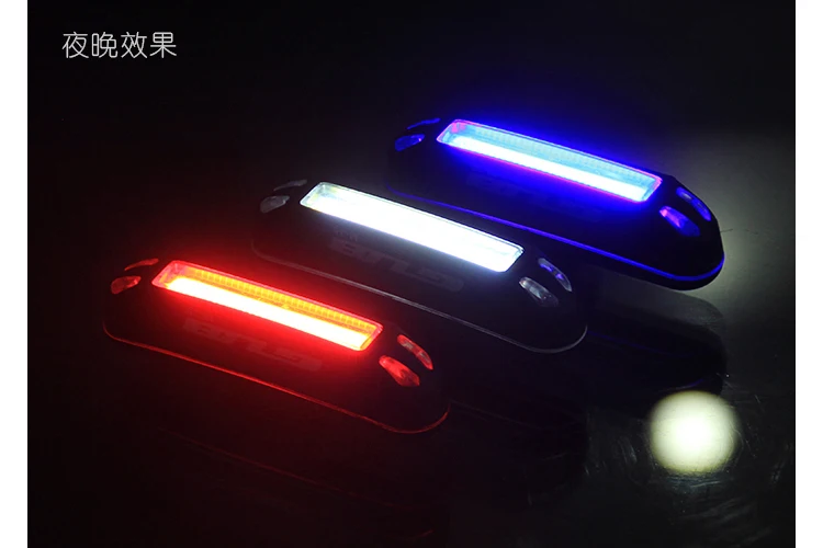 

GUB M-38 Bright Bike Tail FlashLight Warning handlebar Rear Light Lamp Bycicle LED Warning Lamp 3 Colors USB Rechargeable Light
