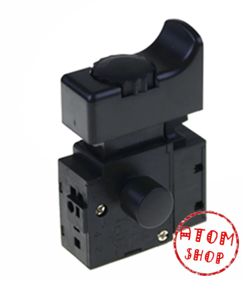 

1PCS FA2-6/1BEK 250V 6A 5E4 Black Lock On Power Tool Electric Drill Trigger Switch Electric tool fittings switch