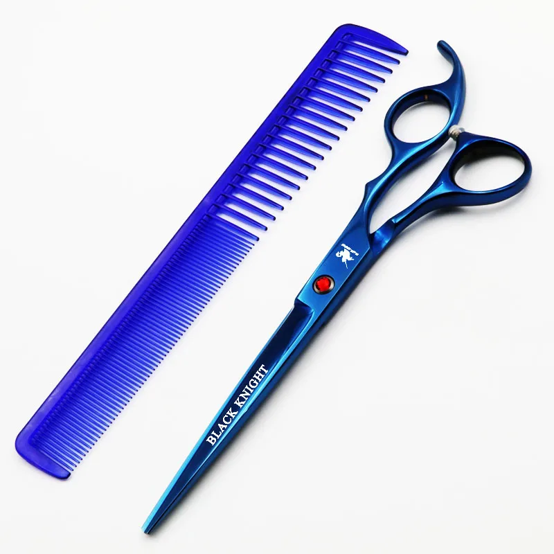 

7 Inch Professional Hairdressing Scissors Pet Grooming Scissors Barber Cutting Shears Blue style With comb