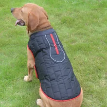 

Reversible Dog Coat, Dog Coat for Cold Weather, Water-Resistant Dog Jacket with Reflective Trim For Small Medium Large Big Dogs