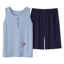 Летние трикотажные хлопковые Пижамные комплекты с героями мультфильмов, Мужская домашняя одежда, пижама hombre, мужские пижамы, одежда для сна, L-3XL, домашняя одежда