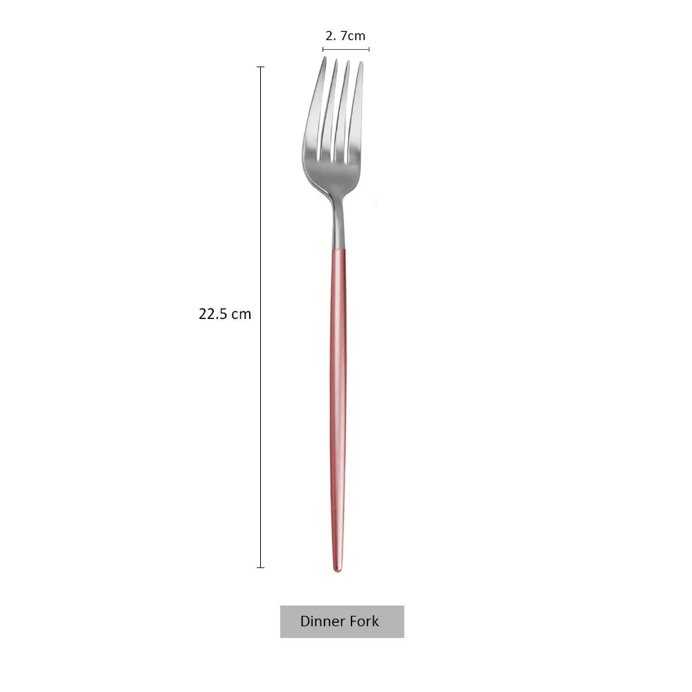 304 нержавеющая сталь набор посуды розовый серебряный столовые приборы кухонные принадлежности Западный нож, вилка, набор дропшиппинг