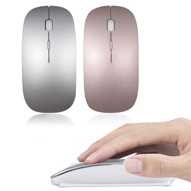Best Offers Bluetooth Mouse for Macbook 2.4G Mute Mice Sem Fio for Mac Acer Lenovo Dell Asus Android Gaming wireless Mouse for PC Desktop