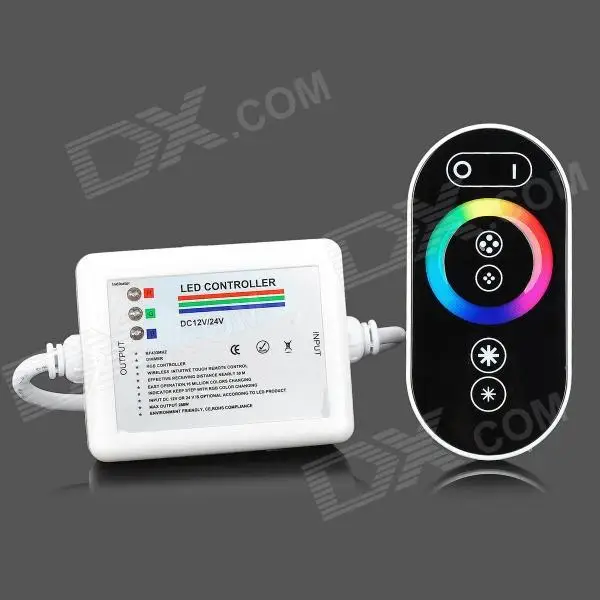 

6-Keys RGB LED RF Remote Touch Controller for Strip Light Module (DC 12V/24V)