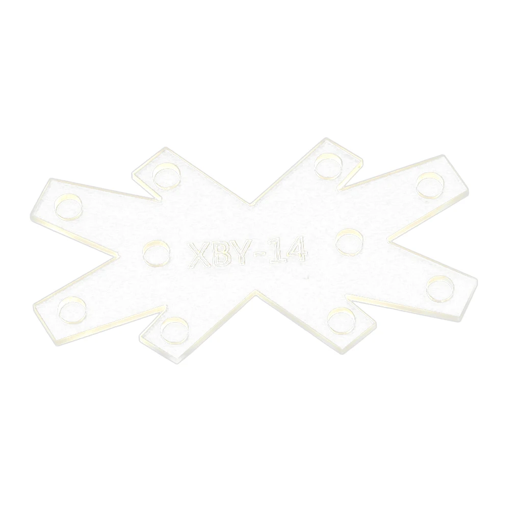 Keyring Key Chain Clear Acrylic Leather Craft Pattern Stencil Template DIY Craft