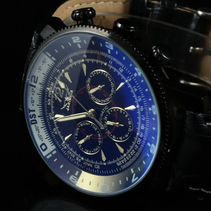 

Luxury Brand Jaragar Men's Watch Auto Date Calendar Watch Mechanical Automatic Wristwatch Male Sport Watch Gift