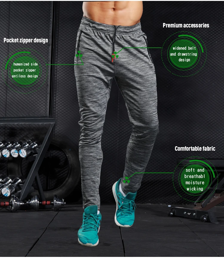 Men Soccer Training Pants Sports Running Pant Fitness Hiking Tennis Basketball Football Jogging Sweatpants Loose Breathable (3)