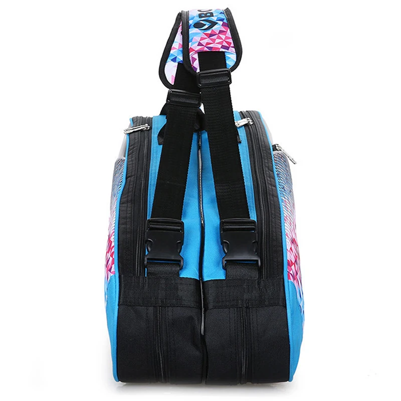 2019 Quality Tennis Racket Bag 9Pcs Large Badminton Bags For Training PU Shoulder Racquet Sport Bags with Double Shoes Pocket