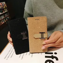 Coque 1+6T 1+7 1+7Pro Simple Couple Fashion Leather Flip Wallet Case For Oneplus 1+6T 1+7 Pro Casing Card Cover Etui Glitter