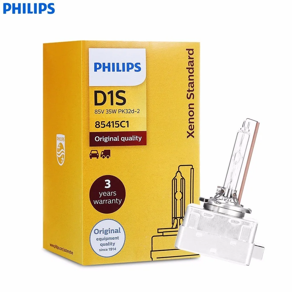 Philips Car Xenon Headlight 12V 35W 4200K D1S D2S D2R D3S D4S Standard Brighten Auto Original