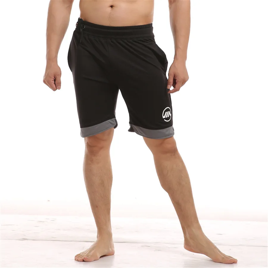 Новые мужские спортивные шорты для фитнеса бодибилдинга, Летние повседневные быстросохнущие пляжные шорты, мужские спортивные штаны для кроссфита