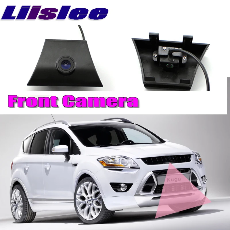 Передняя камера с логотипом автомобиля Ford Kuga C394 C520 2008 ~ 2020 ночное видение