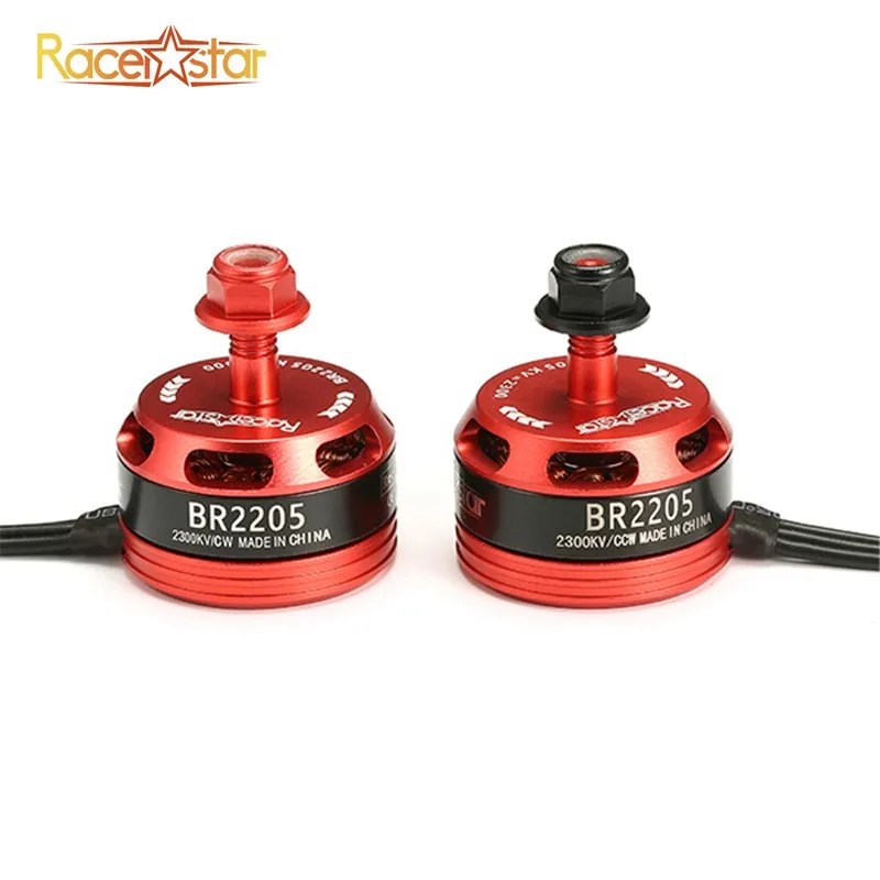 

Black Red Racerstar 2205 BR2205 Racing Edition 2300KV 2-4S CW/CCW Brushless Motor For QAV250 ZMR250 260 280 RC Quadcopter