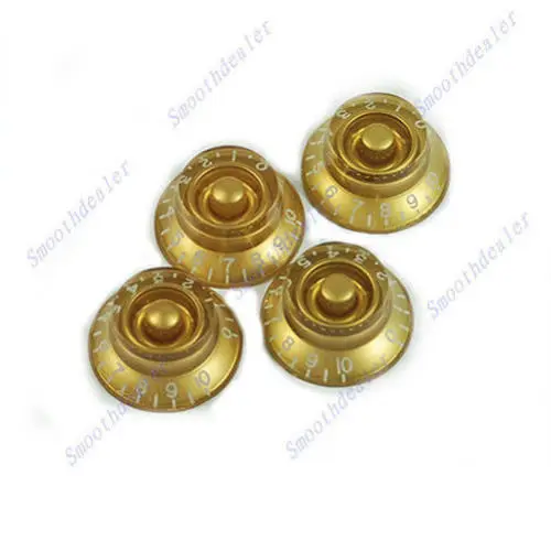 

4pcs/set Guitar Speed Knob for Gold Brown Volume Tone