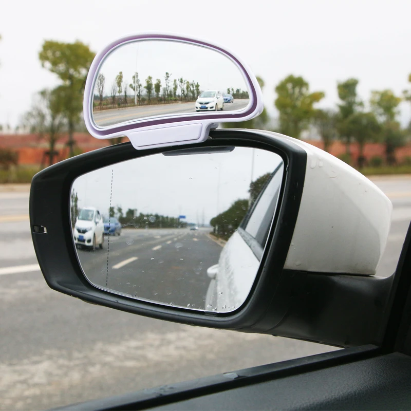 Espejo retrovisor gran angular del coche Rotaci/ón de 360 grados Vista trasera autom/ática Estacionamiento auxiliar Espejos de punto ciego