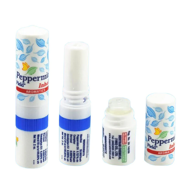 

3Pcs Essential oil Aromatic Peppermint Inhaler Thailand Nasal Inhaler Prevent Sunstroke Anti-influenza Relieve Motion Sickness