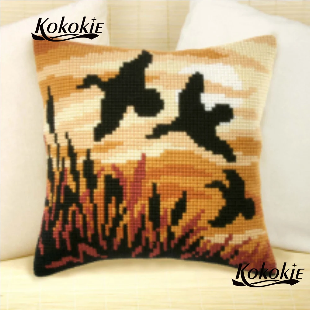 DIY stitch throw pillow kits cross stitch kits embroidery carpet