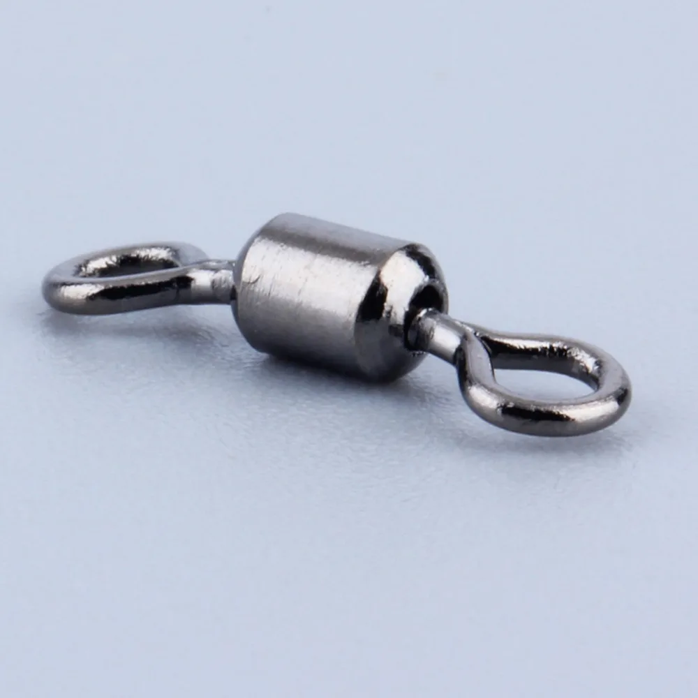 100pcs Lot Stainless Steel Fish Fishing Hooks Connectors Ball Bearing Swivel Solid Rings Outdoor Fishing Tackle Tool