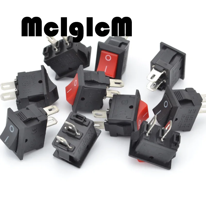 20PCS AC 250V 3A 2 Pin ON//OFF I//O SPST 2-PIN Mini Boat Rocker Switch