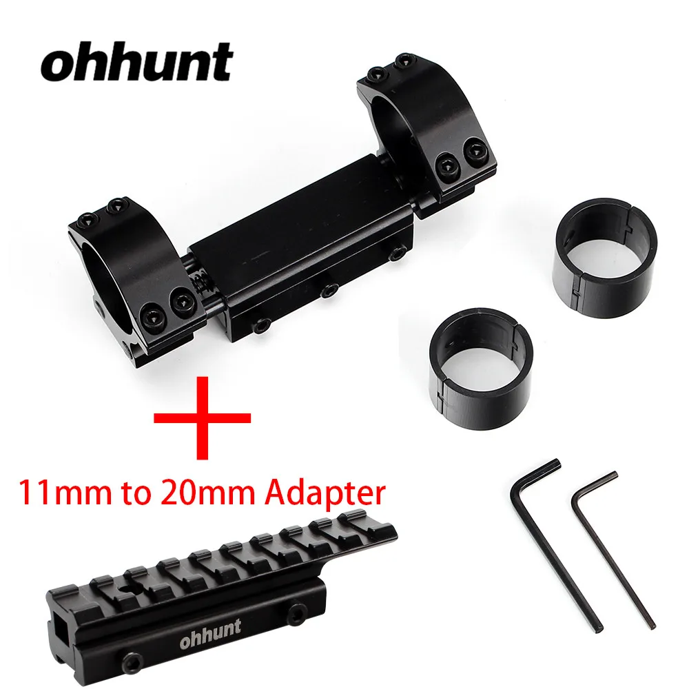 Ohhunt кольца для прицела винтовки 30 мм/25,4 мм прицел Zero Recoil Mount Picatinny Weaver Rail Adapter Base для охоты Airgun Rifle Scope - Цвет: No.5