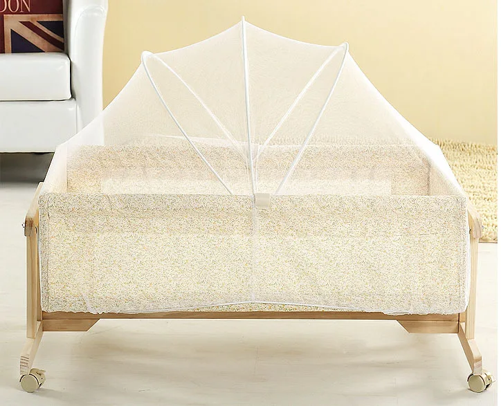 Горячая москитная сетка детская кровать москитная сетка купол занавеска сетка для малышей кроватка Навес детская кровать сетка Прямая поставка - Цвет: white