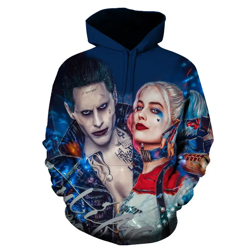 

Hoodies 3D Men Women Sweatshirts Fashion Pullover Autumn Tracksuits Harajuku Outwear Suicide Squad Joker Male Jacket Plus 6X