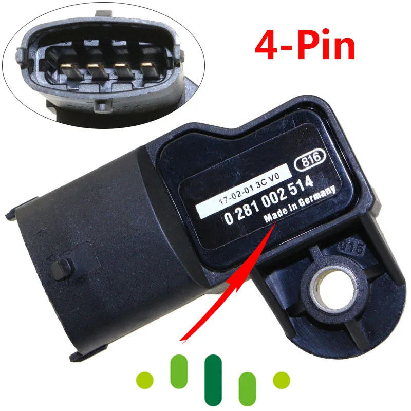 Manifold Absolute MAP Sensor Intake Air Boost Pressure Sender For FIAT