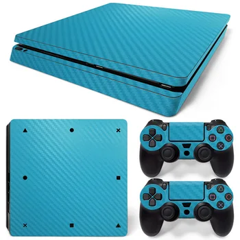 

free drop shipping Custom Skin for ps4 Slim Remote Protect Sticker for ps4 slim #TN-P4Slim-skyblue
