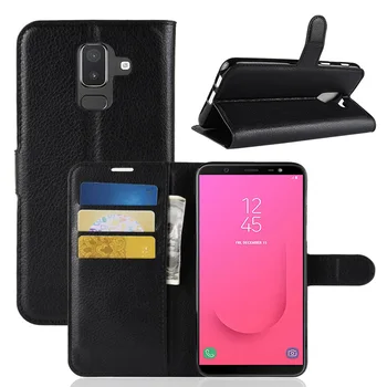 

Brand gligle protective case cover for Samsung Galaxy J8 2018 case PU leather wallet case shell (European version)