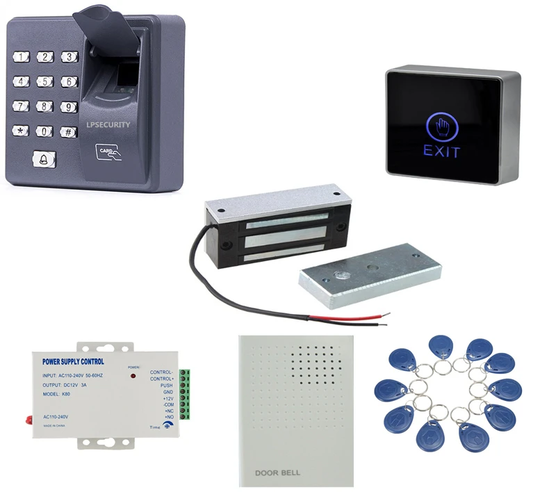 LPSECURITY 60 кг 12 В деревянная дверь Электрический магнитный замок считыватель