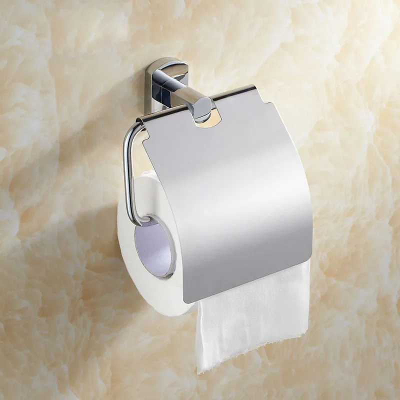High Quality Decoration All Copper And Chrome Finish Toilet Paper