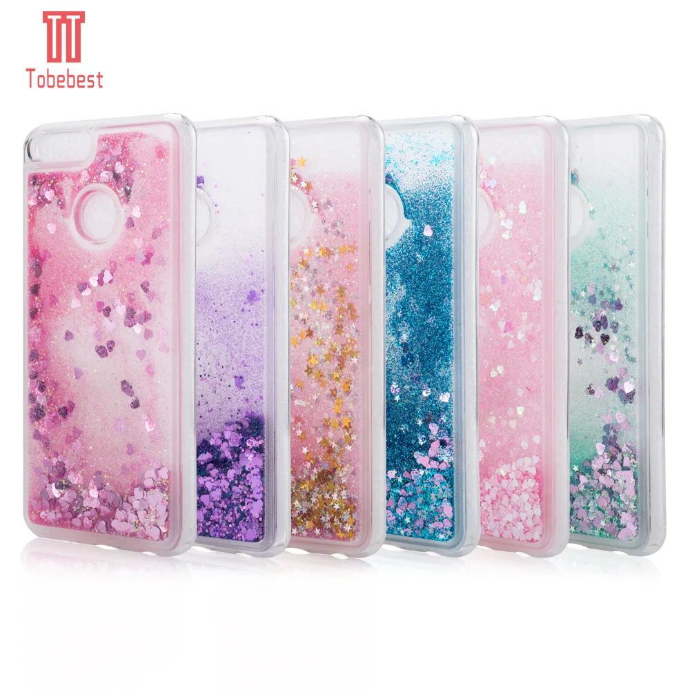 

Huawei Honor 9 Lite Liquid Glitter Case Dynamic Quicksand Star TPU Cases For Huawei Honor 8 Lite Silicone Crystal Back Cover
