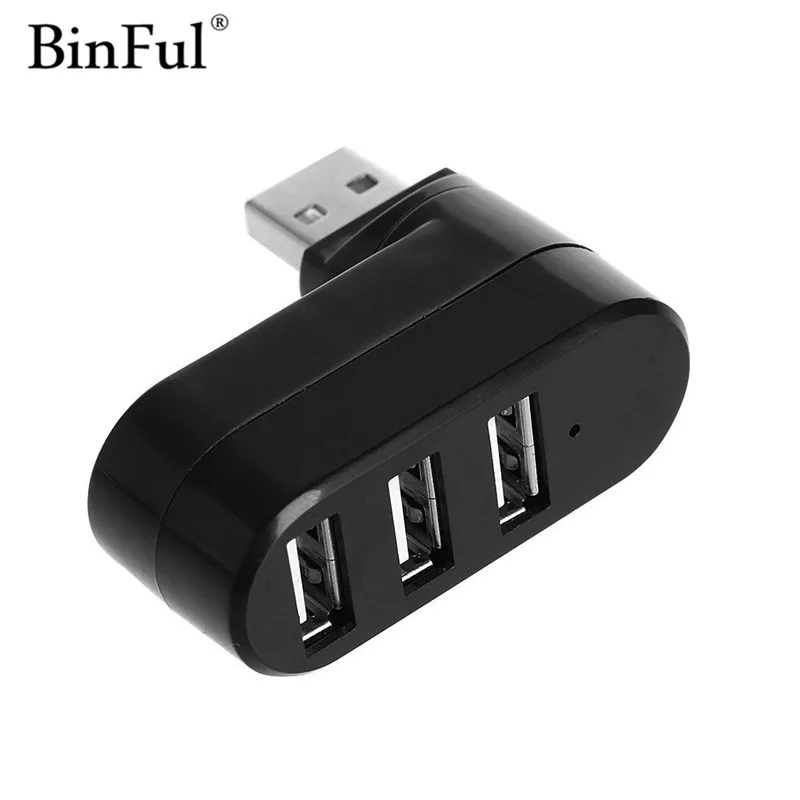 Высокоскоростной 3 портовый концентратор BinFul USB 2 0 мини поворотный Usb кабель