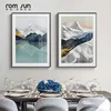 Geometric Mountain Landscape Abstract Wall Art Canvas Poster Print Nordic Decorative Picture Painting Modern Living Room Decor ► Photo 2/6