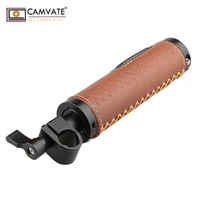 camvate dslr רוד קלאמפ ידית אחיזת 15mm CAMVATE (עור) עבור מצלמת DSLR רוד מערכת C1615 אבזרי צילום במצלמה (5)