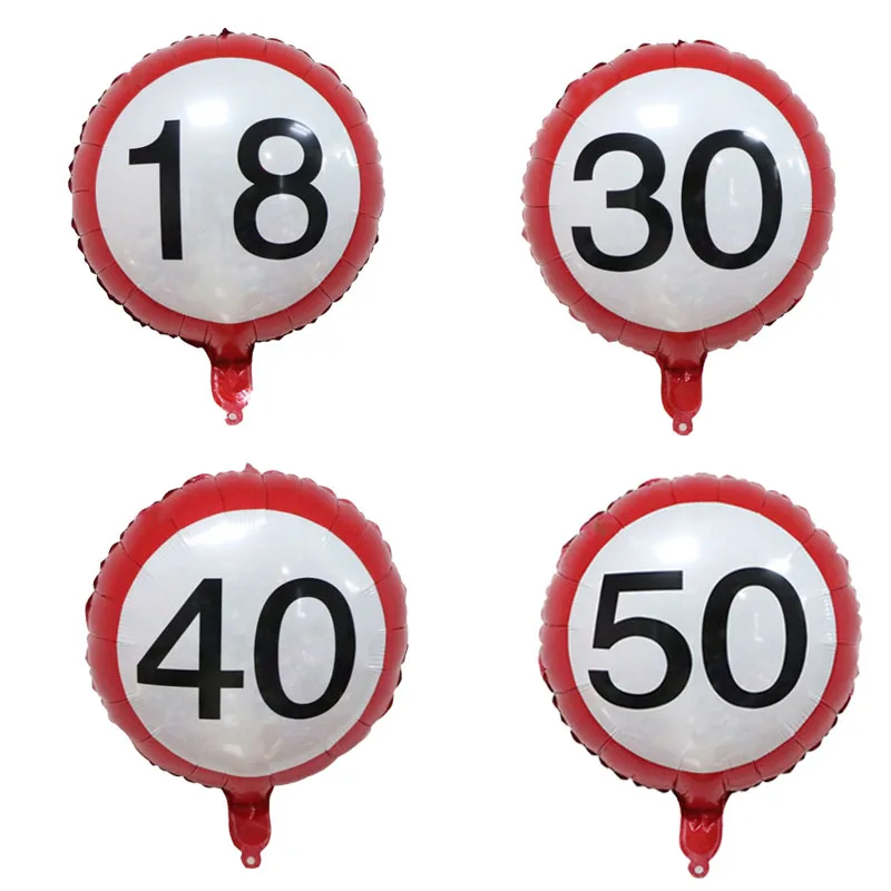 

Number Balloon Foil 18 30 40 50 Years Helium Baloon Figure Birthday Ball Air Balloons Digit Globos Anniversary Decoration 18inch