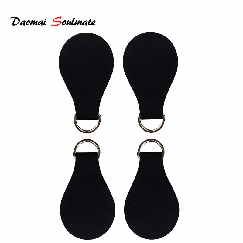 Black 4 pcs cashemere leather Drops End for Obag handle PU Drop for  for Obag O Bag handbag Silicone package accessories
