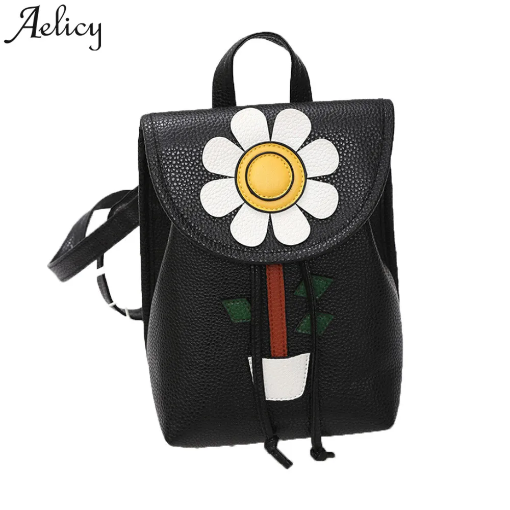 

Aelicy Women Backpack Flower Fresh Simple Mini Girls School Bags for women 2019 mochila feminina dropship new hot sale wholesale