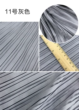

2 meters 150cm 59" width gray pleated chiffon fabric pearl yarn fabric MM96