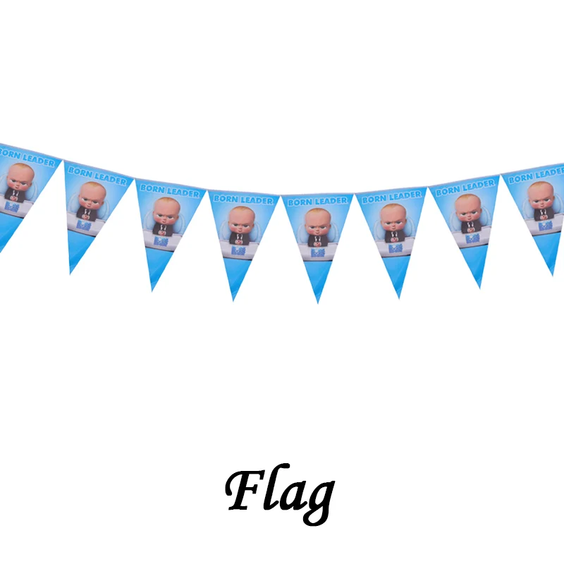 Flag 10 шт./лот, мультяшный детский босс Рамадан, свадебное украшение, тарелка, чашка для детского душа, с днем рождения, праздничные принадлежности для детей - Цвет: Flag