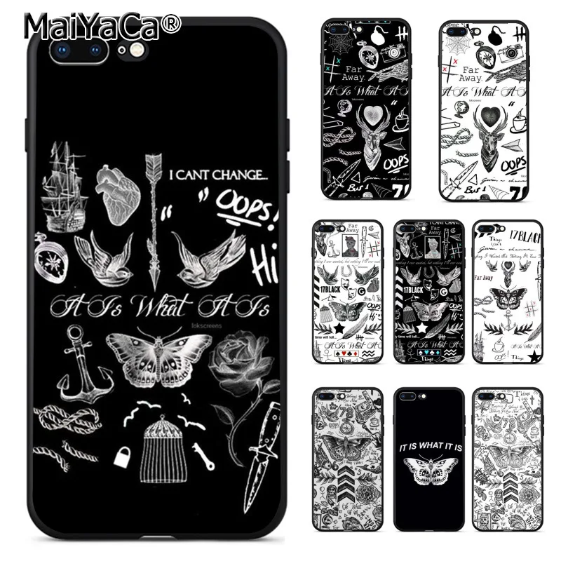 MaiYaCa One Direction harry styles butterfly Phone Accessories Case for Apple iPhone 8 7 6 6S Plus X 5 5S SE 5C Cellphones