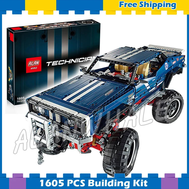 

1605pcs Techinic Remote Controlled 4x4 Crawler Exclusive Edition LED Light 20011 Model Building Blocks Sets Compatible With