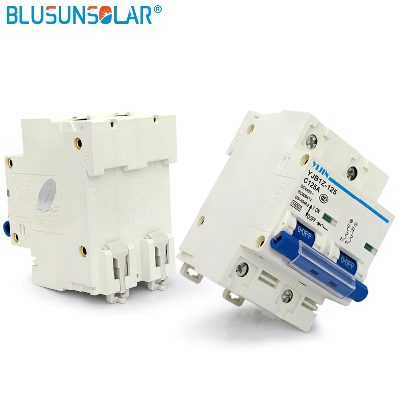 (2 шт./лот) 2 P 125A DC440V MCB фотоэлектрическая солнечная энергия PV Mini DC Автоматический