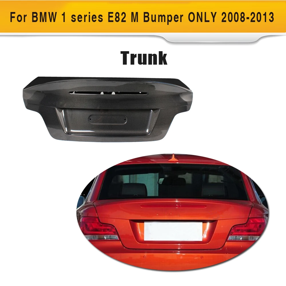 

Carbon Fiber Car Rear Trunk boot flaps For BMW E82 M Only 2008-2013