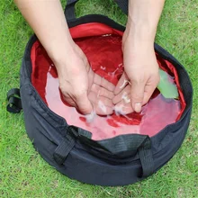 10l bacia de lavagem dobrável pé lavatório viagem pesca caminhadas ao ar livre acampamento protable dobrável balde recipiente água