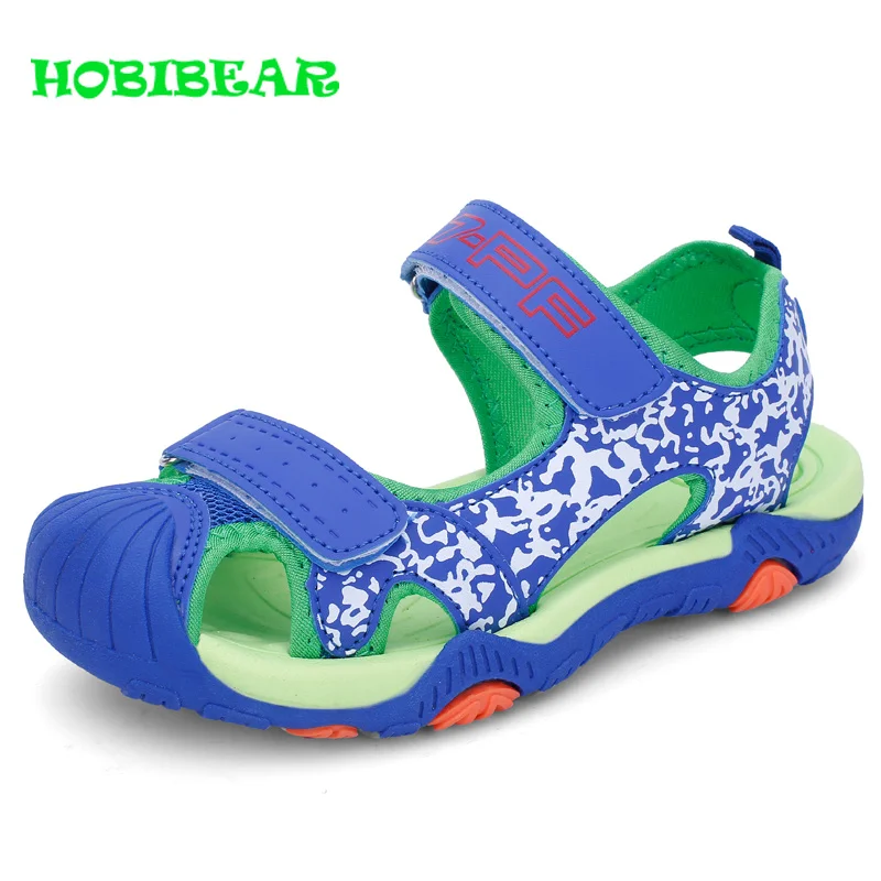 

Hot Sale Summer Children Shoes Anti-Slip Outdoor Sandals Kids Wearable Beach Kids Boys Sandals Pu Leather Sneakers Children Boys