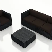 Все Погода на открытом воздухе 3 шт современный набор мебель плетеный диван